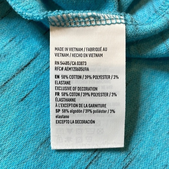 American Eagle Outfitters Mens Core Flex Teal Blue Short Sleeve Polo Tee, size S - Picture 8 of 9